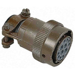 Souriau, 851 10 Way Cable Mount MIL Spec Circular Connector Plug, Socket Contacts,Shell Size 12, Bayonet Coupling,