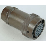 Souriau, 851 6 Way Cable Mount MIL Spec Circular Connector Plug, Socket Contacts,Shell Size 10, Bayonet Coupling,
