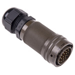 Amphenol Socapex, 451 26 Way Cable Mount MIL Spec Circular Connector Plug, Pin Contacts,Shell Size 16, Bayonet Coupling