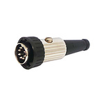 Deltron 7 Pole Din Plug, DIN 41524, DIN 45322, DIN 45326, DIN 45327, DIN 45329, 2A, 34 V ac/dc, Locking Ring, Male,