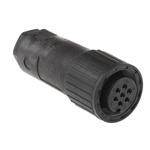 Hirschmann 7 Way Cable Mount MIL Spec Circular Connector Receptacle, Socket Contacts,Shell Size 14, Screw Coupling,
