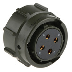 Amphenol Limited, 62GB 4 Way Cable Mount MIL Spec Circular Connector Plug, Socket Contacts,Shell Size 14, Bayonet