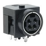CUI 4 Pole Din, Female, Through Hole