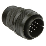 Amphenol, MS3106A 14 Way Cable Mount MIL Spec Circular Connector, Pin Contacts,Shell Size 20, Screw Coupling,