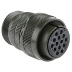 Amphenol, MS3106A 14 Way Cable Mount MIL Spec Circular Connector, Socket Contacts,Shell Size 20, Screw Coupling,
