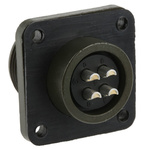 Amphenol, MS3102A 4 Way Box Mount MIL Spec Circular Connector Plug, Pin Contacts,Shell Size 14S, Screw Coupling,