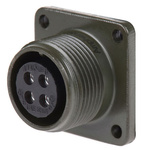 Amphenol, MS3102A 4 Way Box Mount MIL Spec Circular Connector Receptacle, Socket Contacts,Shell Size 14S, Screw