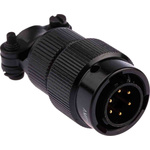 Amphenol MIL Spec Circular Connector, 6 Contacts, Cable Mount, Plug, Male, 62LC Series