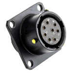 Amphenol MIL Spec Circular Connector, 8 Contacts, Panel Mount, Socket, Female, 62LC Series