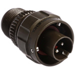 Amphenol, 97B 3 Way Cable Mount MIL Spec Circular Connector Plug, Pin Contacts,Shell Size 10SL, Bayonet Coupling,