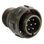 Amphenol, 97B 7 Way Cable Mount MIL Spec Circular Connector Plug, Pin Contacts,Shell Size 16S, Bayonet Coupling,