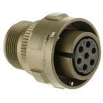 Amphenol, 97B 7 Way Cable Mount MIL Spec Circular Connector Plug, Socket Contacts,Shell Size 16S, Bayonet Coupling,