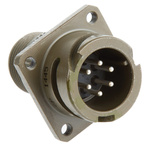 Amphenol Limited, 97B 6 Way Wall Mount MIL Spec Circular Connector Receptacle, Pin Contacts,Shell Size 14S, Bayonet