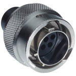 Souriau, UTO 6 Way Cable Mount MIL Spec Circular Connector Plug, Pin Contacts,Shell Size 10, Bayonet Coupling,