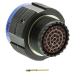 Amphenol, TV 37 Way Cable Mount MIL Spec Circular Connector Plug, Pin Contacts,Shell Size 15, Screw Coupling,