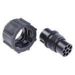 Souriau, UTP 8 Way Cable Mount MIL Spec Circular Connector Plug, Pin Contacts,Shell Size 12, Bayonet Coupling