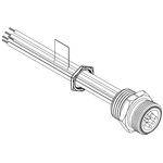 Molex, 1R 6 Pole Miniature Din Socket IP68, Threaded, Female, Panel Mount