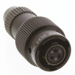 Amphenol Limited, 62GB 3 Way Cable Mount MIL Spec Circular Connector Plug, Socket Contacts,Shell Size 8, Bayonet