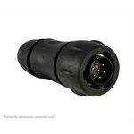 Souriau, UTS 7 Way Cable Mount MIL Spec Circular Connector Plug, Pin Contacts,Shell Size 10, Bayonet, MIL-DTL-26482