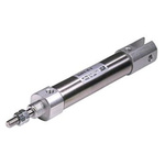 SMC Pneumatic Roundline Cylinder 16mm Bore, 15mm Stroke, CJ2 Series, Double Acting