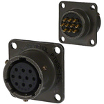 Amphenol Industrial, PT 10 Way Panel Mount MIL Spec Circular Connector Receptacle, Socket Contacts,Shell Size 12,