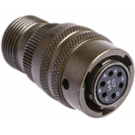 Amphenol, PT 6 Way Cable Mount MIL Spec Circular Connector Plug, Socket Contacts,Shell Size 10, Bayonet, MIL-DTL-26482