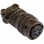 Amphenol, PT 6 Way Cable Mount MIL Spec Circular Connector Plug, Socket Contacts,Shell Size 10, Bayonet, MIL-DTL-26482