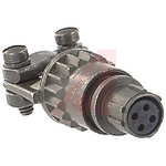 Amphenol Socapex, PT 4 Way Cable Mount MIL Spec Circular Connector Plug, Socket Contacts,Shell Size 8, Bayonet,