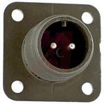 Amphenol Industrial, 97 2 Way Wall Mount MIL Spec Circular Connector Receptacle, Pin Contacts,Shell Size 10SL,