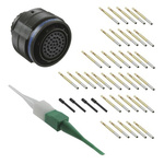 Amphenol, D38999 37 Way Free Hanging MIL Spec Circular Connector Plug, Socket Contacts,Shell Size 15, Quick Coupling