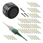 Amphenol, D38999 55 Way Free Hanging MIL Spec Circular Connector Plug, Socket Contacts,Shell Size 17, Quick Coupling