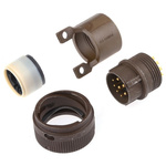 ITT Cannon, KPT 12 Way Cable Mount MIL Spec Circular Connector Plug, Pin Contacts,Shell Size 14, Bayonet Coupling