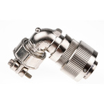 ITT Cannon, CA-COM Right Angle 6 Way Cable Mount MIL Spec Circular Connector Plug, Pin Contacts,Shell Size 14S, Bayonet