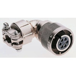 ITT Cannon, CA-COM Right Angle 6 Way Cable Mount MIL Spec Circular Connector Plug, Socket Contacts,Shell Size 14S,