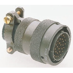 Amphenol Socapex, 451 3 Way Cable Mount MIL Spec Circular Connector Plug, Pin Contacts,Shell Size 8, Bayonet Coupling