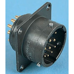 Souriau, 851 32 Way Panel Mount MIL Spec Circular Connector Receptacle, Pin Contacts,Shell Size 18, Bayonet Coupling,