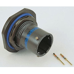 Amphenol Socapex, LJT 37 Way Panel Mount MIL Spec Circular Connector Receptacle, Pin Contacts,Shell Size 15, Bayonet
