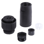 Hirschmann, CM 8 Way Cable Mount MIL Spec Circular Connector Plug, Socket Contacts,Shell Size 20, Screw Coupling,