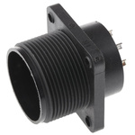 Hirschmann, CM 8 Way Panel Mount MIL Spec Circular Connector Plug, Socket Contacts,Shell Size 20, Screw Coupling,