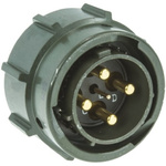 Amphenol, 62GB 5 Way Cable Mount MIL Spec Circular Connector Plug, Pin Contacts,Shell Size 14, Bayonet Coupling,
