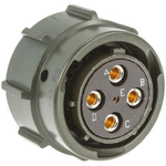 Amphenol Limited, 62GB 5 Way Cable Mount MIL Spec Circular Connector Plug, Socket Contacts,Shell Size 14, Bayonet
