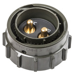Amphenol, 62GB 2 Way Cable Mount MIL Spec Circular Connector Plug, Pin Contacts,Shell Size 18, Bayonet Coupling,