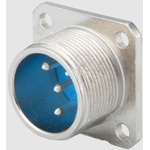 Jaeger 6 Way Panel Mount MIL Spec Circular Connector Receptacle, Pin Contacts, MIL-DTL-5015