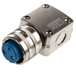 Jaeger 6 Way Cable Mount MIL Spec Circular Connector Plug, Pin Contacts,Shell Size 1, MIL-DTL-5015