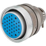 Jaeger, 5324 6 Way Cable Mount MIL Spec Circular Connector Plug, Pin Contacts,Shell Size 1, Screw Coupling
