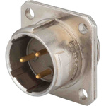 Jaeger 12 Way Panel Mount MIL Spec Circular Connector Receptacle, Pin Contacts, MIL-DTL-5015