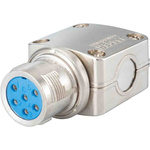 Jaeger 3 Way Cable Mount MIL Spec Circular Connector Plug, Pin Contacts, MIL-DTL-5015