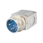 Jaeger 6 Way Cable Mount MIL Spec Circular Connector Plug, Pin Contacts, MIL-DTL-5015