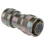 Glenair 10 Way Cable Mount MIL Spec Circular Connector Plug, Socket Contacts,Shell Size 12, MIL-DTL-26482