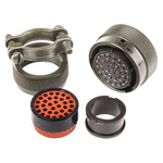 Amphenol, 62GB 32 Way Cable Mount MIL Spec Circular Connector Plug, Socket Contacts,Shell Size 18, Bayonet Coupling,